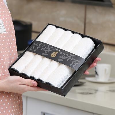 China 25 x 25cm Lint Free Bamboo Cloths Viable Fiber Dish Rags Reusable Bamboo Kitchen Cleaning Cloths for sale