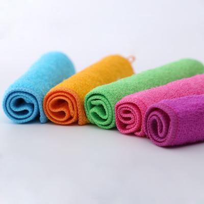 China Sustainable Antibacterial Natural Bamboo Fiber Kitchen Detergent Free Cleaning Cloth for sale