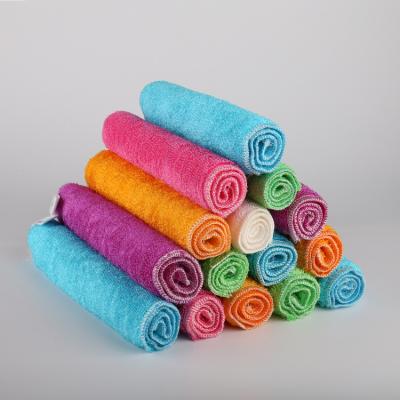 China Eco-friendly Sustainable No Smell Reusable Nonstick Oil Washable Quick Drying Bamboo Kitchen Dishcloths for sale