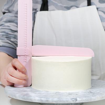 China Adjustable Cake Scraper Adjustable Spatulas Cake Edge Cream Decorating DIY Bakeware Tableware Kitchen Tool for sale