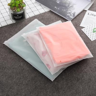 China Customized Moisture Proof PE Frosted Thickened Transparent Garment Packaging Storage Plastic Bag Packing Bag for sale