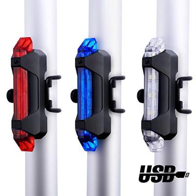 China Waterproof Portable USB LED Bike Light COB Tail Light Rechargeable Cycling Rear Light for sale