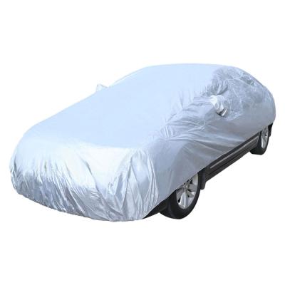 China Other Universal Full Car Covers UV Silver Foldable Lightweight Auto Car Cover Snow Ice Dust Sun Shade Protector Outdoor Cover Size S-XXL for sale