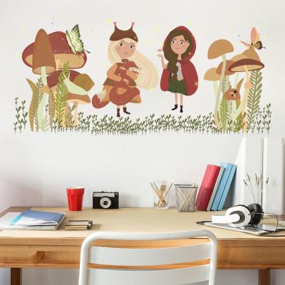 China Beautiful Modern Movable Creative Elf Wall Stickers Decoration Wall Stickers For Kids Rooms for sale