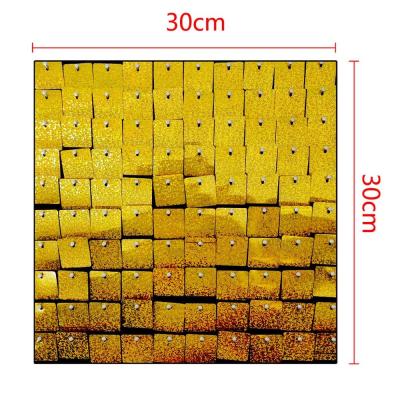 China Waterproof+Eco-friendly 100 Pcs DIY Glittery Reflective New Square Sequin Wall Stickers For Party Decor Living Room Showcase Home Decoration for sale