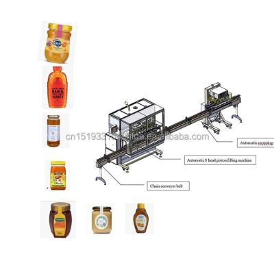 China Automachine rotor pump filling machine for honey twist off pot multifunctional fill machine for sale