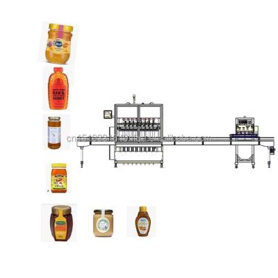 China Automachine honey filling line automatic honey jars filling line multifunctional for sale