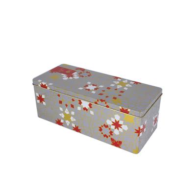 China Wholesale Recycled Materials Custom Tin Box Rectangle Rectangular Tea Tin Box for sale