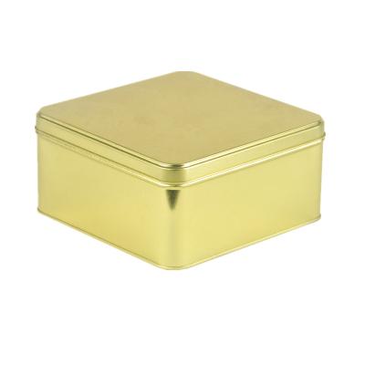 China Recyclable High Quality Custom Square Metal Cookie Tins Cookie Tin Box for sale