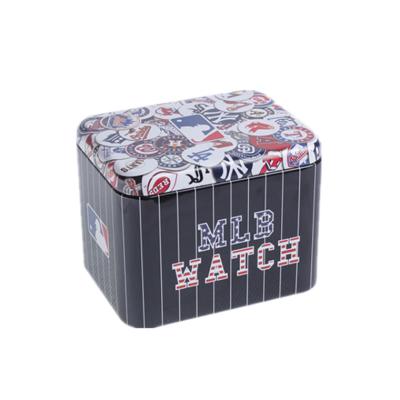 China Custom Wholesale Recycled Materials Tin Box For Watch And Watch Band Packing With Sponge Filling for sale