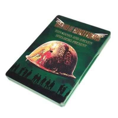 China Recyclable dvd paper tin case for sale