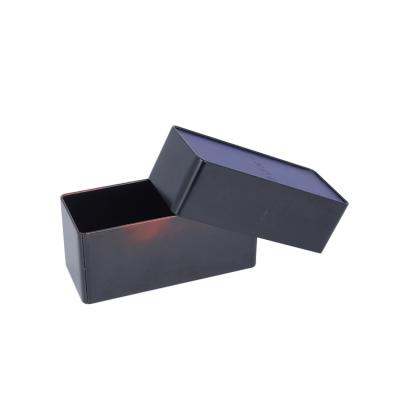 China Recycled Materials Custom Rectangular Tin Box Special Tea Lid for sale