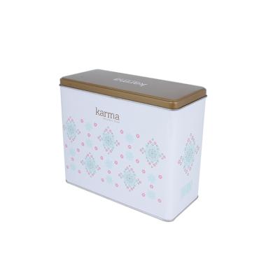 China Recycled Materials Printing Metal Tin Box For Custom Cookies for sale