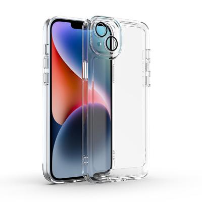 China Shockproof Yellow TPU Anti Clear Case Transparent Phone Case 14 Plus 14 Pro Shockproof Soft Phone Clear Cases For iPhone 14 Pro Max for sale