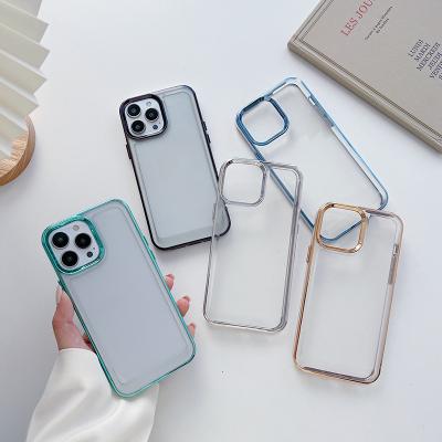 China Shockproof For Samsung A04E A03 A54 A13 5G 4G Soft TPU Plated View Phone Cases for sale