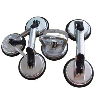 China Alloy glass sucking and lifting three-cups handle sucker, suction plate, suction cups for glass table tops for sale