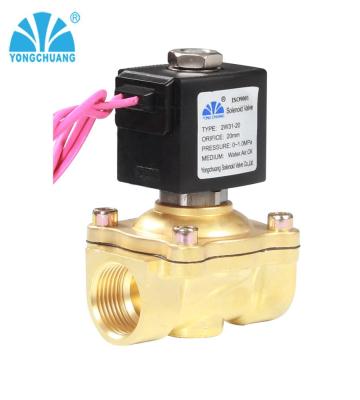 China RO Direct System Diaphragm Lifting Brass Solenoid Valve for Water and Air for sale