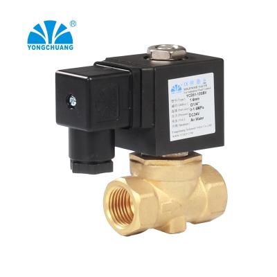 China General YCD51 CE Approved 2 Way 12V Air Brass Solenoid Valve for sale