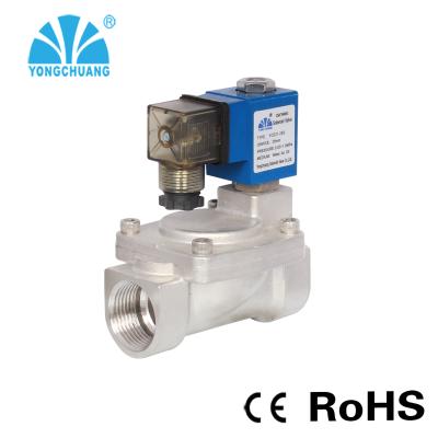 China 2 Inch High Pressure Water Heater Solenoid Valve AC 220v 60hz Solenoid for sale