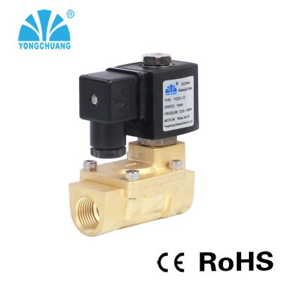 China General Brass Stainless Steel Flow Air Water Solenoid Valve 12v DC for sale