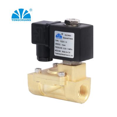 China General Yongchuang Diaphragm Pilot Water Heater 1 Inch 24v Water Stainless Steel Solenoid Valve Brass Water Irrigation for sale