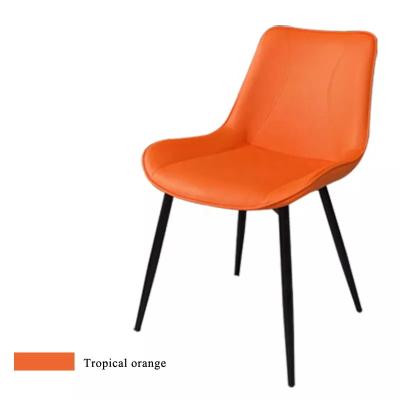 China Nordic Style Foam Filled Metal Padded Dining Chairs Wear Resistance for sale