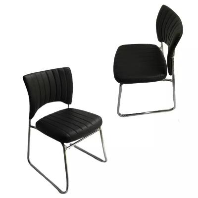 China Stable Iron Frame Leather Upholstered Dining Chair Thickened Legs for sale