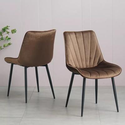 China Fade Resistance Leather Padded Dining Chairs With Foam Cushion Seat for sale