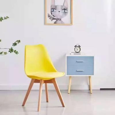 China Nordic Yellow PP  Dining Room Chairs Restaurant Furniture for sale