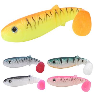 China Boat fishing tackle WT08 9cm/5.8g simulation sea fishing lure 3D fisheye soft lure multicolor optional for sale