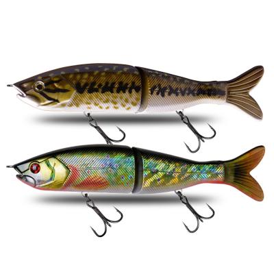 China Fishing Lure Activity JL-06 24G 125mm Fishing Minnow Floating Depth Fishing Hard Lure Two Sections Jointed Fish Lure for sale