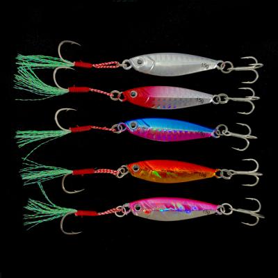 China Hard Metal Lead Bait Jig51 Bass Fishing Mayflies Holographic Metal Lure 7-30g Trolling Saltwater Lures Isca Artificial Jig Fishing Lure for sale