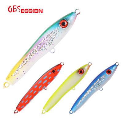 China WD115 38g 25cm Water Lure Wood Fish Stickbait Handcrafted Top Lure Fishing Big Game Fishing Tackle Pencil Bait for sale