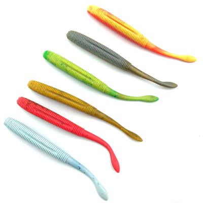 China L3131 10cm/5g/5pcs Fishing Tackle Outdoor Fishing Lure Soft Bait Soft Plastic Lure Soft Lure Worm for sale