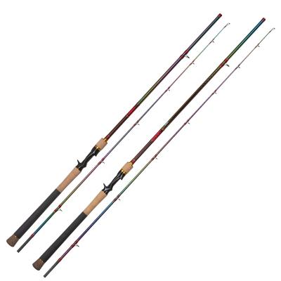 China Carbon 7ft 7' 8 Fuji Toray Carbon Fiber Masks Casting Fishing Rod Catfish Snakehead Spinning Freshwater Travel Rods 8-50g for sale