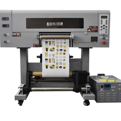 China A3 Size Multicolor UV DTF Printer with 3D Effect and UV Sticker Printing at 5 sqm/h Speed for sale