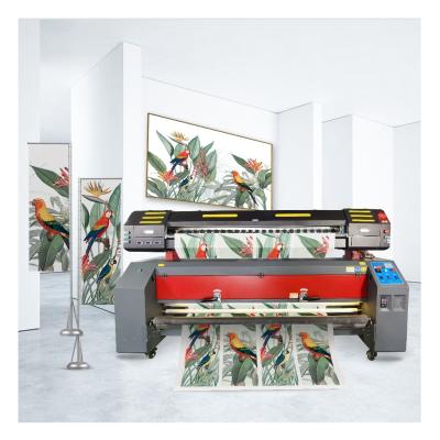 China Cloths Printer 1.9m Large Format Flex Banner Inkjet Printer with 2 pcs 3200 Print Heads for sale