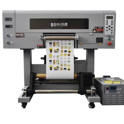 China 60cm UV DTF AB Film Sticker Printer with Four TX800/i1600 Heads and Holographic Print for sale