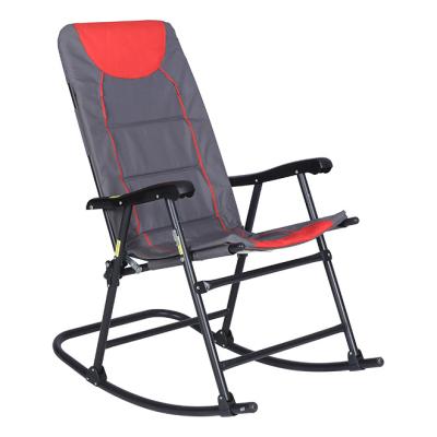 China Luxury Comfortable Foldable Foldable Camping Chair Portable Rocking Padded Portable Camping Chair for sale