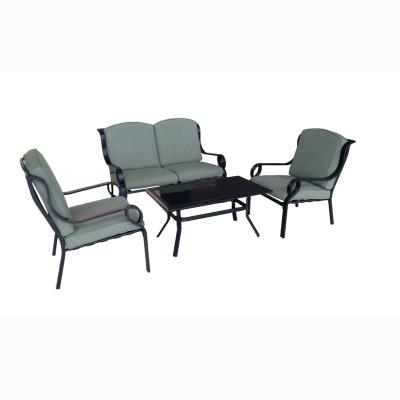 China Hotsales Outdoor Metal Furniture Weather Furniture Outdoor Garden 4pcs Suite Sofa for sale