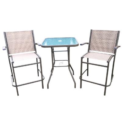 China Weather Outdoor Furniture 3 Piece Garden Outdoor Table Bistros Conversational Patio Dining Furniture Set For Sale for sale