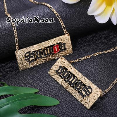 China New Gold Filled Necklace Hawaiian Simple Personalized Hawaiian Jewelry Gift Haku Necklaces Pendants Guam Wholesale SophiaXuan Hawaiian for sale