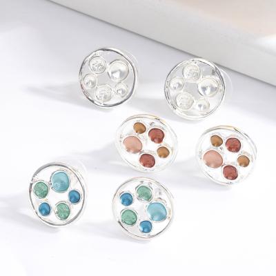 China SophiaXuan Luxury Hawaiian Enamel Metal Stud Earrings For Women Wedding Earring Fashion 2021 New Design Earrings Birthday Gift for sale