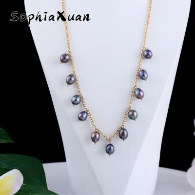 China SophiaXuan Hawaiian Simple Fashion Dangle Pearl Earrings Wholesale Polynesian Bracelet Hawaiian Freshwater Pearl Jewelry Set for sale