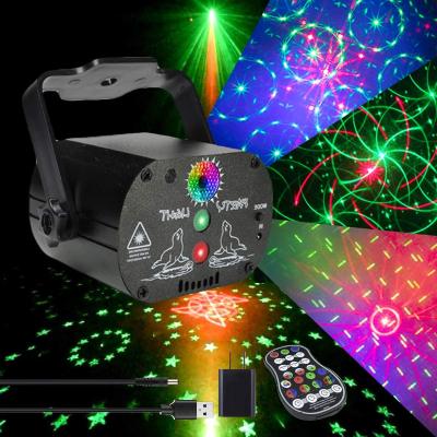 China Attractive Indoor Battery Operated DJ LED DJ Disco Party Laser Light Projector With Remote Control for sale