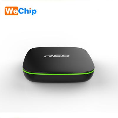 China Custom Smart TV Box 1gb RAM 8gb RAM Cheap Android ROM TV Box R69 Allwinner H3 TV Firmware HD TV Box for sale