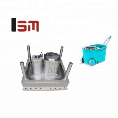 China Plastic ISM Customized Injection Plastic 360 Degree Rotation Broom Bucket Mold Cleaning Mold for sale