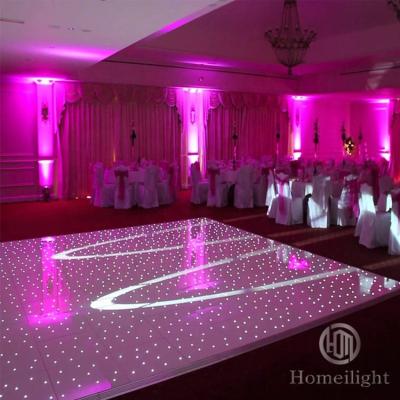 China The strobe and rheostat can be wholesale waterproof wedding party adjustable LED Dance Floor illuminated by stage stars for sale