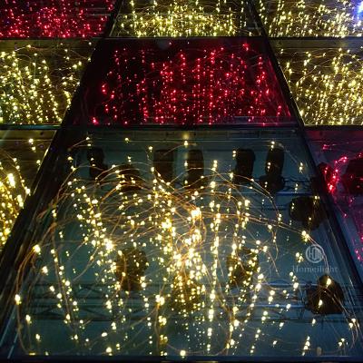 China DJ 3D Dance Floor Mirror Star Dancing Romance Tile 50x50cm 100x100cm Disco Wedding Party Stage Light for sale