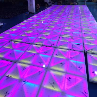 China 24 Kinds HOMEI 1*1 DMX RGB 3in1 Dance Floor Effects Stage Floors in LED Stage Lights for Disco Party Wedding Event Stage Light for sale